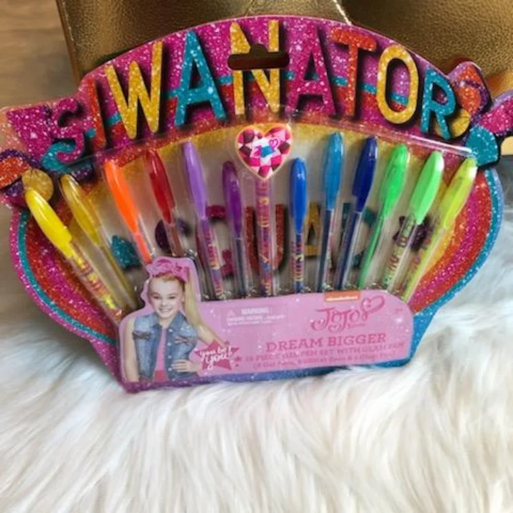 Justice Dream Journal and JoJo Siwa Gel Pen Set